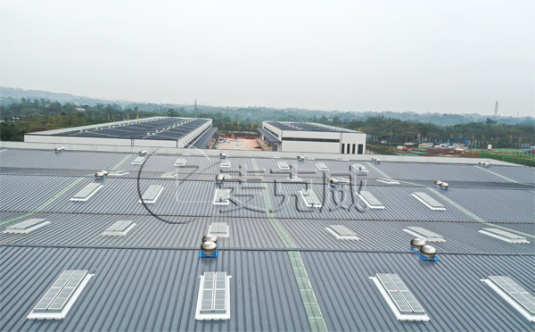 瀘州物流園一字型排煙天窗項目