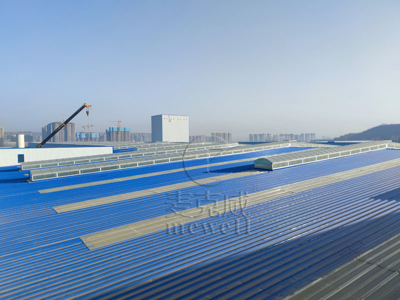 宇航級(jí)寬幅鈦合金板材、帶箔材建設(shè)項(xiàng)目一板材生產(chǎn)線建設(shè)工程（1850mm軋機(jī)廠房和設(shè)備基礎(chǔ)）-陜西圓拱型采光排煙天窗